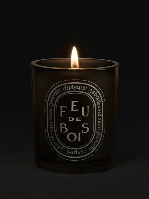 Grey Feu De Bois Candle